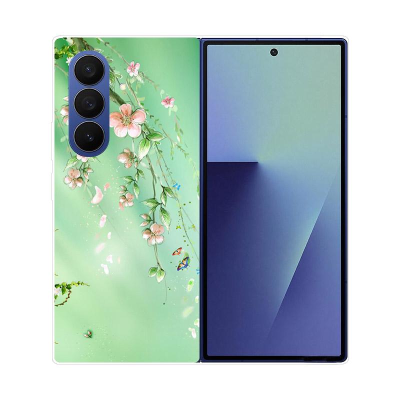 Прозрачный складной чехол для телефона Samsung Galaxy Z Fold 6 7 Прозрачная ударопрочная жесткая крышка из ПК для Samsung Z Fold7 Fold6 Чехол Capa