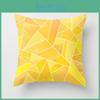 Универсальная желтая полиэстеровая наволочка для подушки для дивана, автомобиля и поддержки поясницы