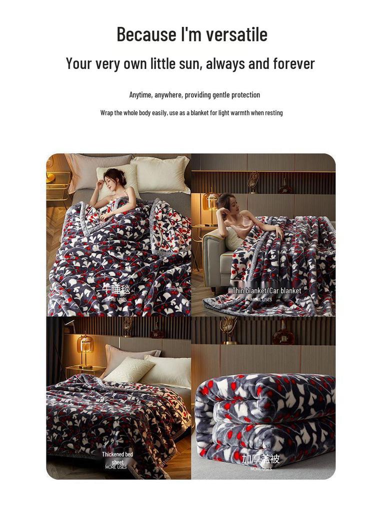 G5Z Зимнее Утолщенное Фланелевое Одеяло – Коралловое Теплое Односпальное Постельное Белье для Общежития