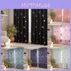 Nordic Style Blackout Window Curtain With Velcro And Hooks For Modern Homes