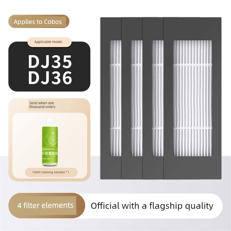 Applicable to Ecovacs Dj35 Sweeping Robot Accessories Dj36 Rag Side Brush Rolling Brush Filter Screen Cleaning Solution