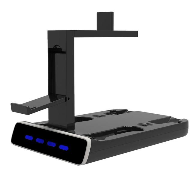 Подставка для зарядной станции PS VR2 со светодиодной подсветкой, контроллер, зарядное устройство, совместимое с Playstation 5, ручка геймпада, гарнитура VR