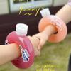 500Ml Cute Donut Kids Water Bottle Leak-Proof Travel Cup Children Anti Fall Transparent Drinking Bottle Sports Water Bottle