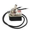1PCS 2 Foot ON/OFF Prewired Rocker Toggle Switch SPST 6A/125V With Wire Switch