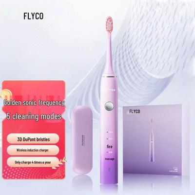 Звуковая электрическая зубная щетка FLYCO FT7105 для взрослых, вилка CN (адаптер в комплекте)