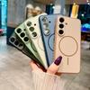 Двухцветный магнитный защитный чехол-кольцо для Samsung S26 Ultra