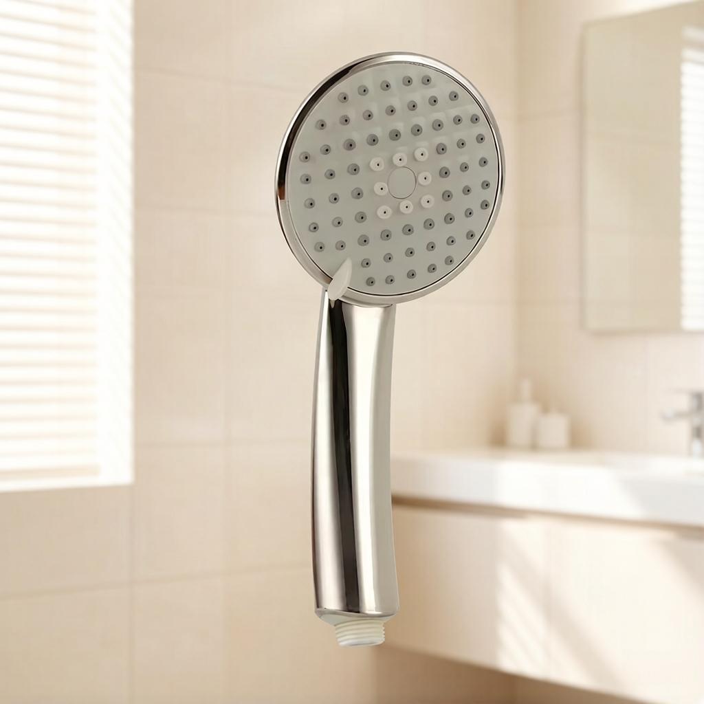 ZHIYAN High Pressure Shower Head Handheld Shower Head Chrome Hand Held Shower Head for Apartment Hotel Bathroom Project