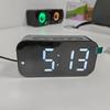 Голосовое управление Цифровой будильник Температура Двойной будильник Повтор Настольные часы 3 уровня Регулировка яркости 12/24H LED часы