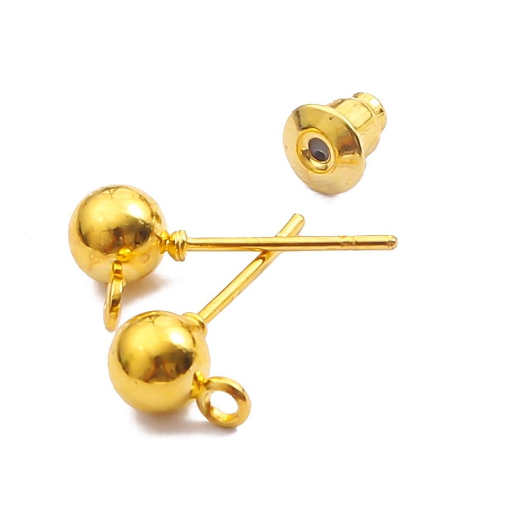 10/50 шт. металлические фурнитура для сережек-гвоздиков, основные стопоры для игл для серег, аксессуары «сделай сам»