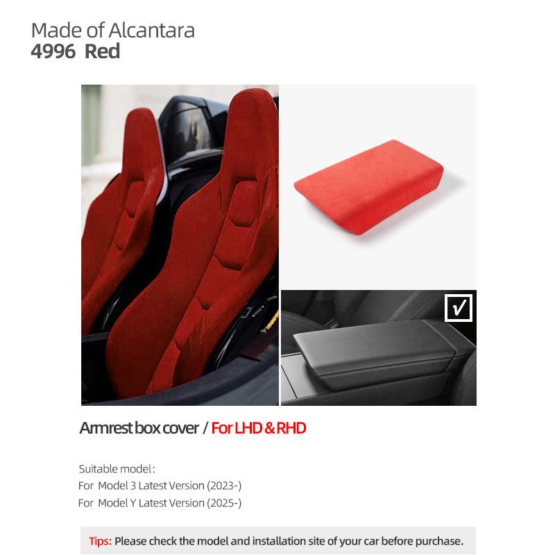 Betterhumz Для Tesla Model 3 Highland Model Y Juniper Из Алькантары Крышка Подлокотника Автомобиля Отделка ABS Тюнинг Аксессуары