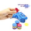 Children's Soft Ejection Flying Disc Gun, Two-person Parent-child Interactive Soft Bullet Shooting, Continuous Fire EVA Radish Gun Toy