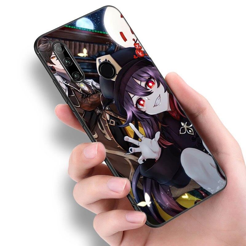 Genshin Impact Hutao Case For Huawei Honor 10X Lite 7A 8A 9X 20 Pro 7S 8C 8S 8X 9A 9C 10i 20i 30i 20E 20S 8 10 Lite Black Cover