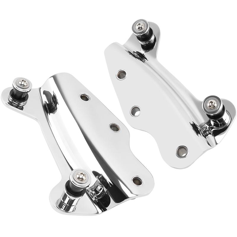 Chrome Motorcycle Detachable Sissy Bar Rack 4 Point Docking Hardware Mounting Kit For Harley Touring Road Glide Road King 09-13
