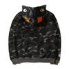 Ape Popular Mens Shark Jaw Camo Full Zipper Hoodie Sweats Jacket Coat