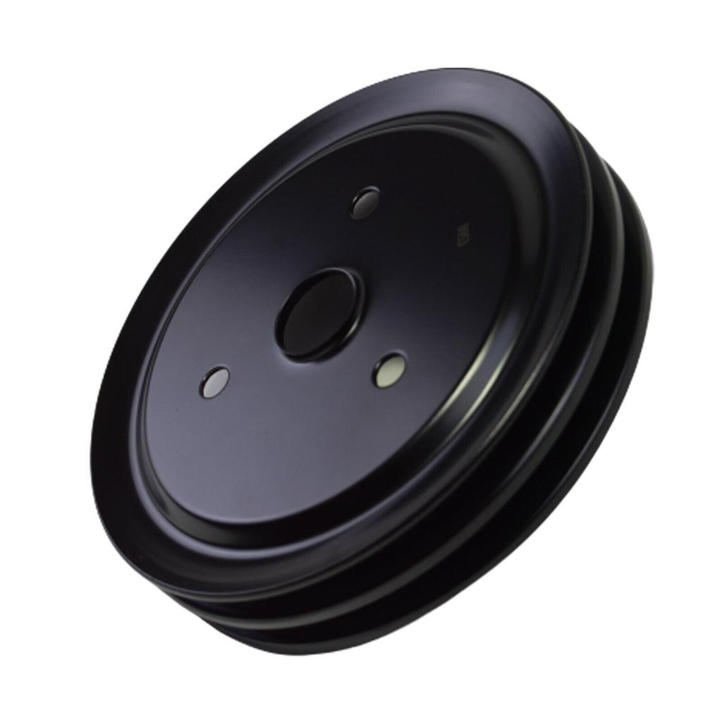 Автомобильный короткий водяной насос, шкив коленчатого вала, 2 канавки, прочная замена, серебристый Swp для Chevy SBC 262 327 400