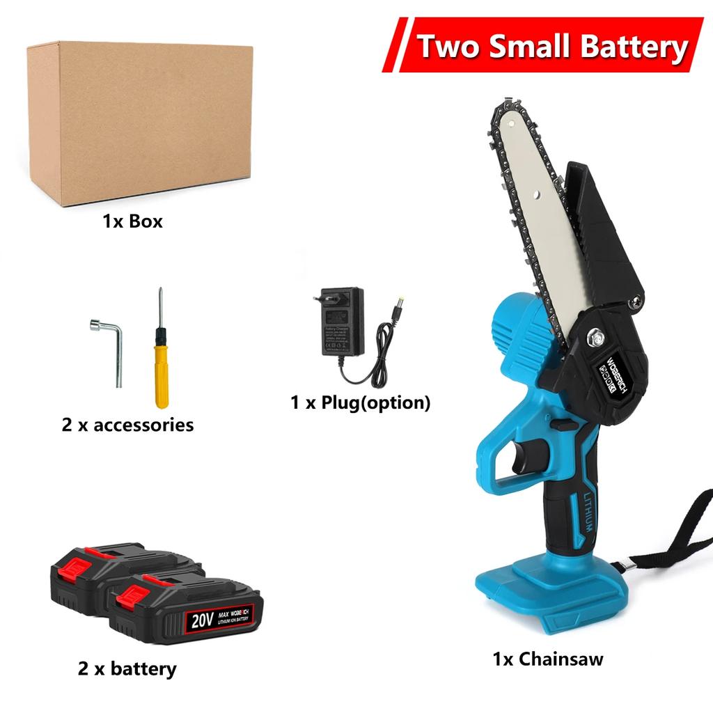 4-дюймовая/6-дюймовая мини-электрическая пила, цепная пила для фруктовых деревьев, деревообрабатывающие садовые инструменты, ручные резчики по дереву для аккумулятора Makiita 18 В