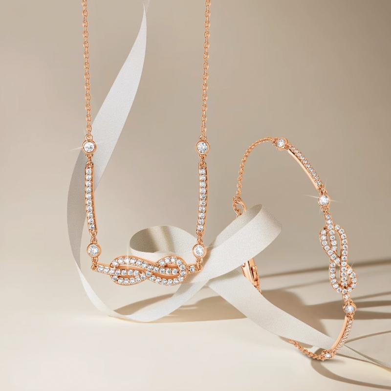 Emporio Armani Love Series Infinite Love Brass Necklace Women necklace Rose-Gold EGS3108221