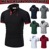 Рубашка-поло Мужская футболка Топ с коротким рукавом Хенли-воротникЛетний повседневный пуловер Свободная верхняя блузка