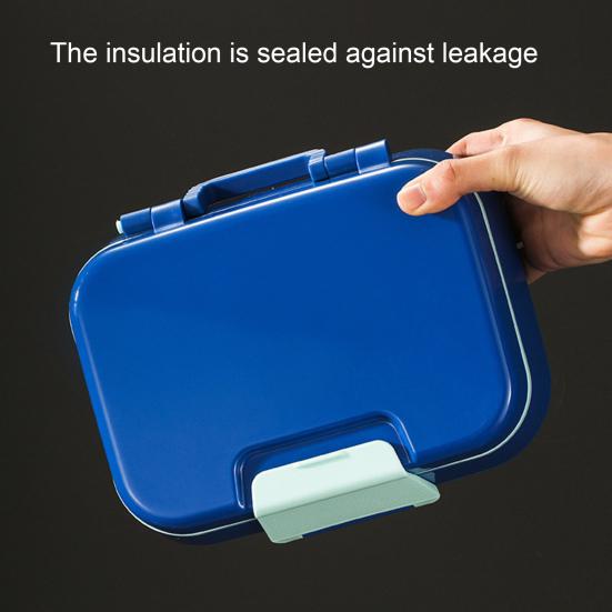 Ланч-бокс Bento с чашкой для соуса, вилкой, ложкой, контейнером для ланча с 3 отделениями, контейнерами для закусок без содержания бисфенола А, подходящими для детей, для девочек и мальчиков