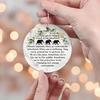 Elephant Sisterhood Keepsake Ceramic Round/Heart Ornament Elephant Friendship Hanging Ornaments Gift for Best Friends