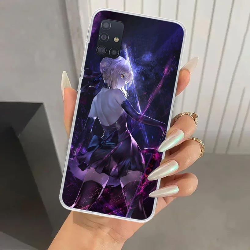 Чехол для телефона Fate Zero Stay Night Saber для Samsung Galaxy A52 A32 A22 A12 A02S A50S A30S A10S Note 20 Ultra 10 Plus S10 A31 A20 A