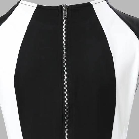 Stylish Women Summer Dress Back Zipper Mid-Waist Party Wear