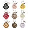 Pet Hair Keepsake Keychain Dog Cat Paw Shape Hair Storage Pendant Keychain Memorial Collection Keychain with Keyring Pet Memorial Gift