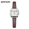SANDA Light Luxury Niche Premium Sense of Watch Простые маленькие квадратные часы Sugar в стиле ретро с кварцевыми часами