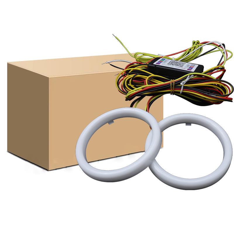 Светодиодные фары WANGHOI Angel Eye: Дневные ходовые огни с изменяемым цветом, управляемые по Bluetooth