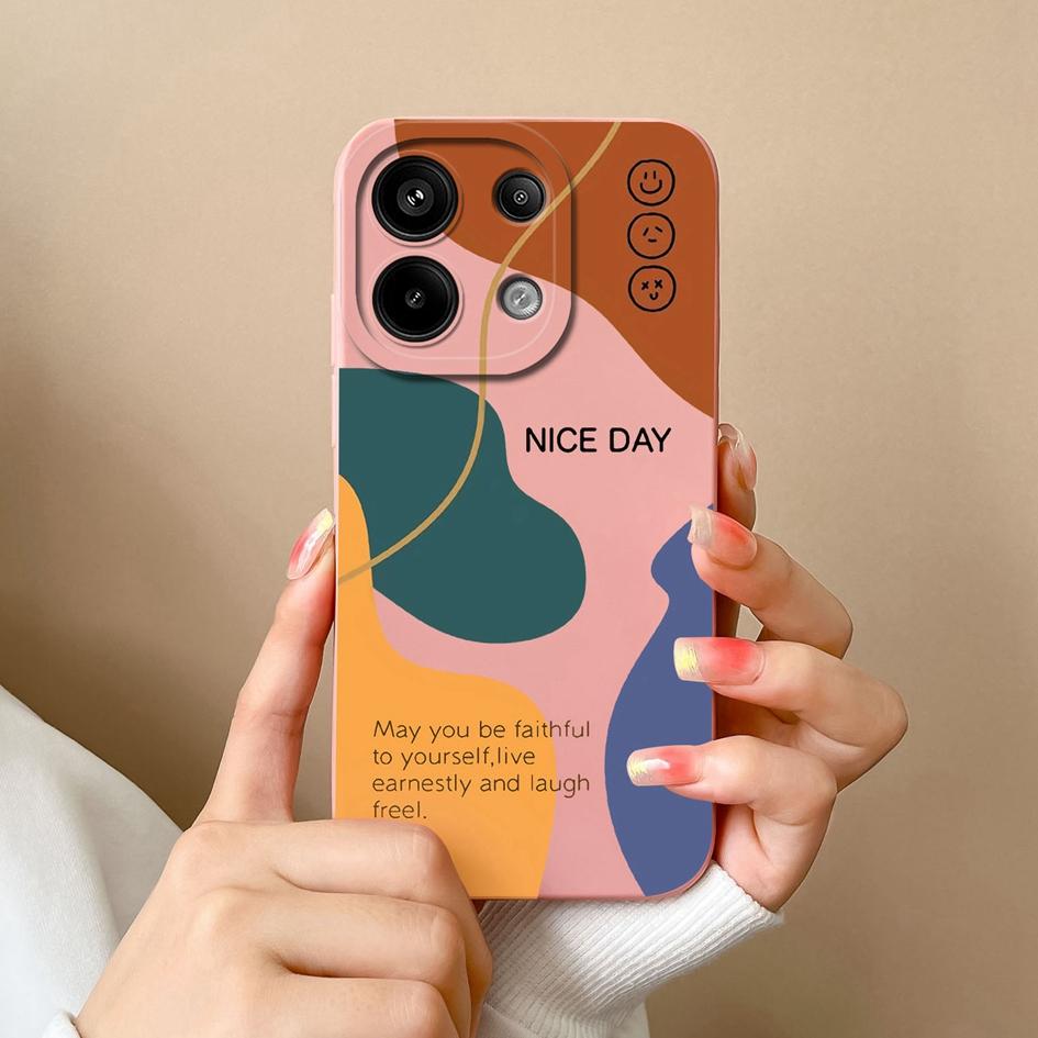 Модный чехол для телефона с узором в клетку для Xiaomi Redmi Note 13R 13 Pro Turbo 3 A3 13, задняя крышка, высококачественный противоударный жидкий мягкий силиконовый красивый бампер