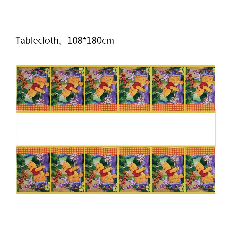 Winnie The Pooh Birthday Party Decoration Paper Cup Plates Napkins Table Cover Balloons Banner Serves 10 Guests Baby Shower