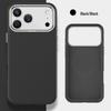 Клетчатый кожаный чехол с магнитом для iPhone 17 Pro Max с металлическим ободком для камеры и защитой от падений