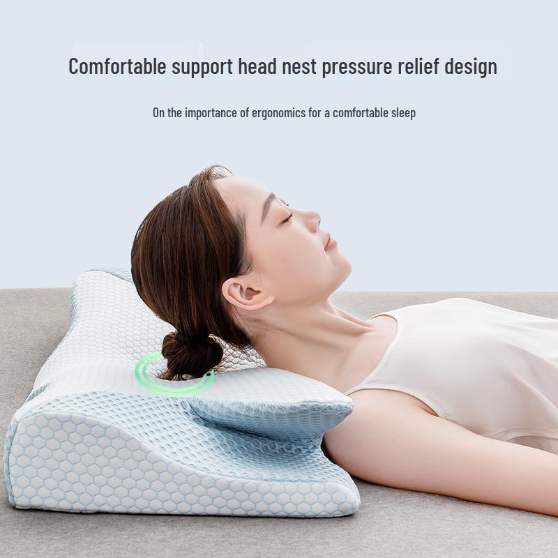 Cervical Neck Support Pillow for Adults – Dual-Use Slow Rebound Memory Foam Sleep Aid