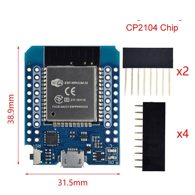 D1 Mini ESP32, беспроводная Wi-Fi, Bluetooth, макетная плата 2,4 ГГц, двухъядерный модуль Micro USB, макетная плата ESP-32