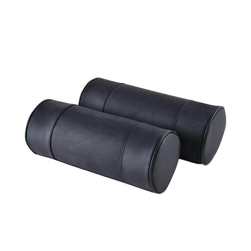 1/2 шт. подголовник автомобиля с эффектом памяти, подушка для шеи, натуральная кожа, круглый шейный валик, офисное кресло, цилиндр, подголовник, опорная подушка