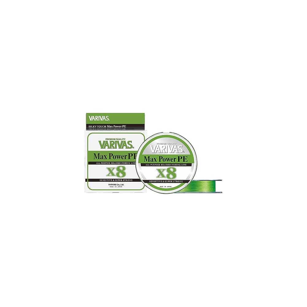 Varivas Max Power PE X8 Lime Green Fishing Line 200m 0.8mm
