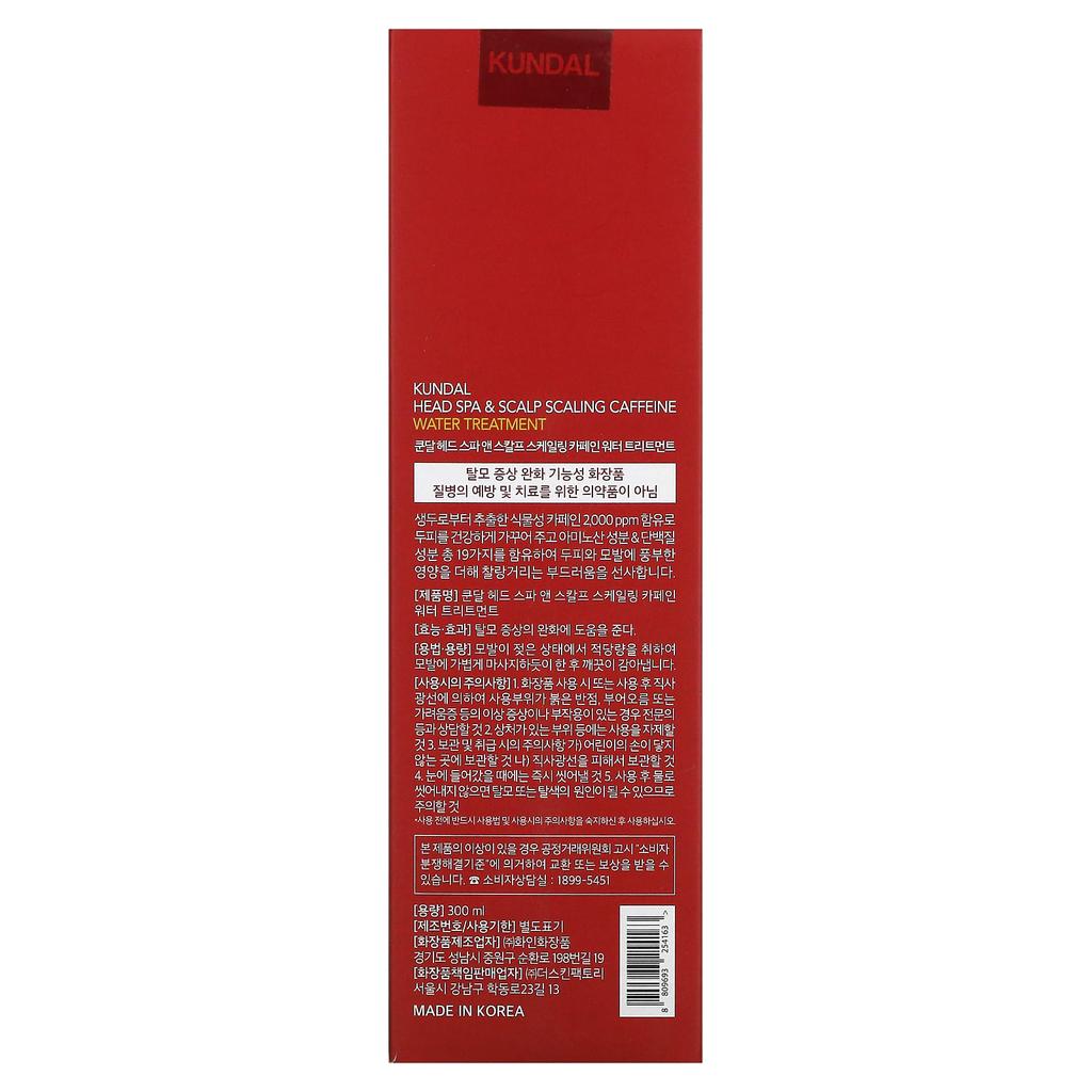 KUNDAL Head Spa & Scalp Scaling, Water Treatment, 10.14 Fl Oz (300 Ml)