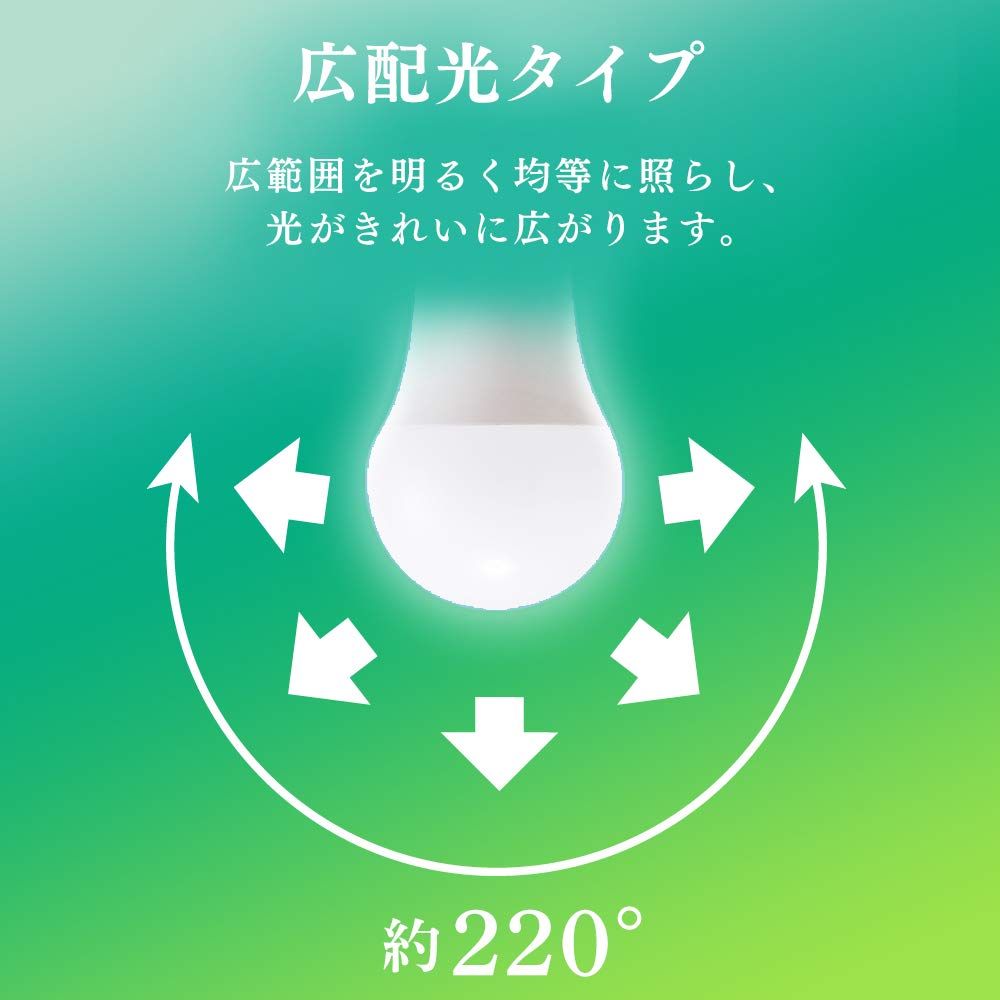 Меры по энергосбережению: Светодиодная лампа Iris Ohyama с высоким индексом цветопередачи, E26, эквивалент 60 Вт, теплый белый, LDA10L-G-6T5HR