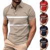 Men's Summer Leisure Culture Breathable Short Sleeved Shirt Top