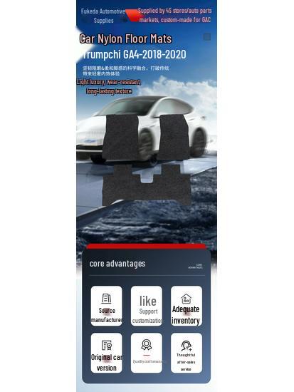 Trumpchi GA4 2018-2020 Нейлоновые автомобильные коврики и грязезащитная накладка на сиденье водителя