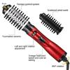 3 In 1 Rotating Hair Dryer Electric Comb Hair Straightener Brush Dryer Brush Hot Air Comb Negative Ion Hair Styler Comb Hot Comb