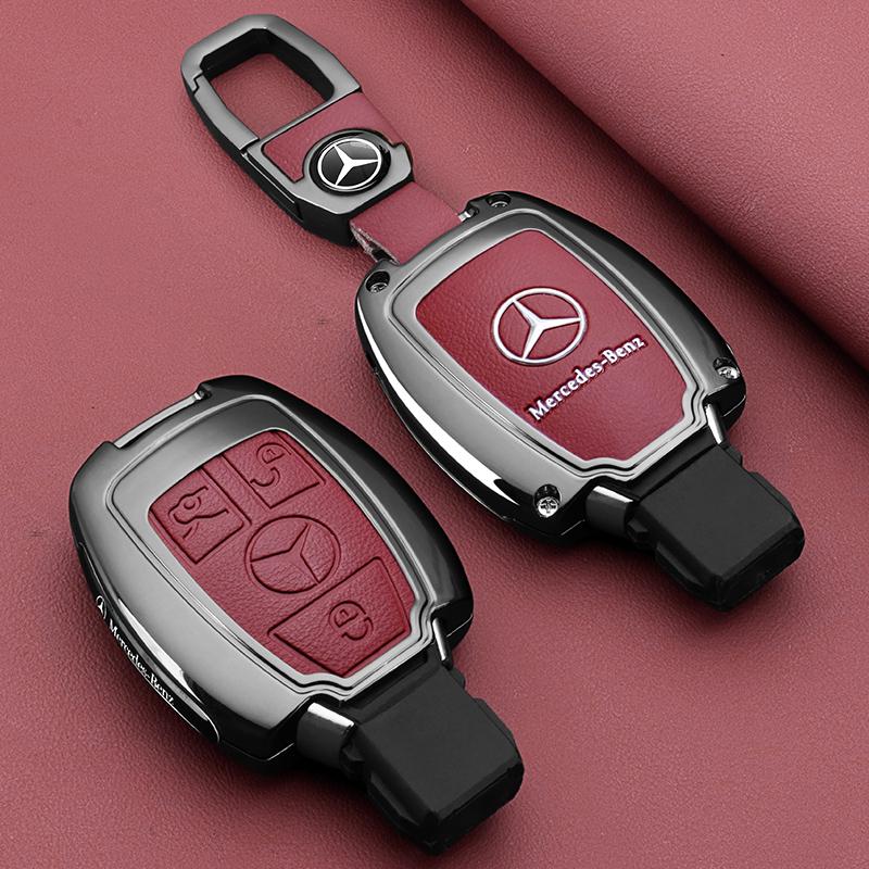 SFX1 Car Key Case Cover Key Bag Accessories For Mercedes Benz A B C S Class AMG GLA CLA GLC W176 W221 W204 W205 Shell Fob Keychain