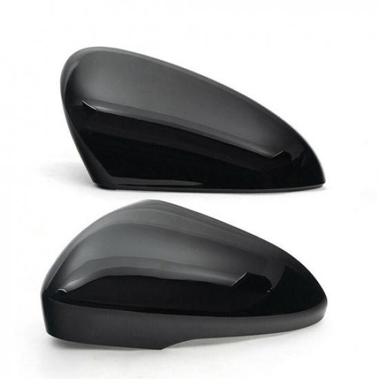 2x Glossy Black Side Rearview Mirror Cover Cap Fits Ford Fusion 2013-2018 2021