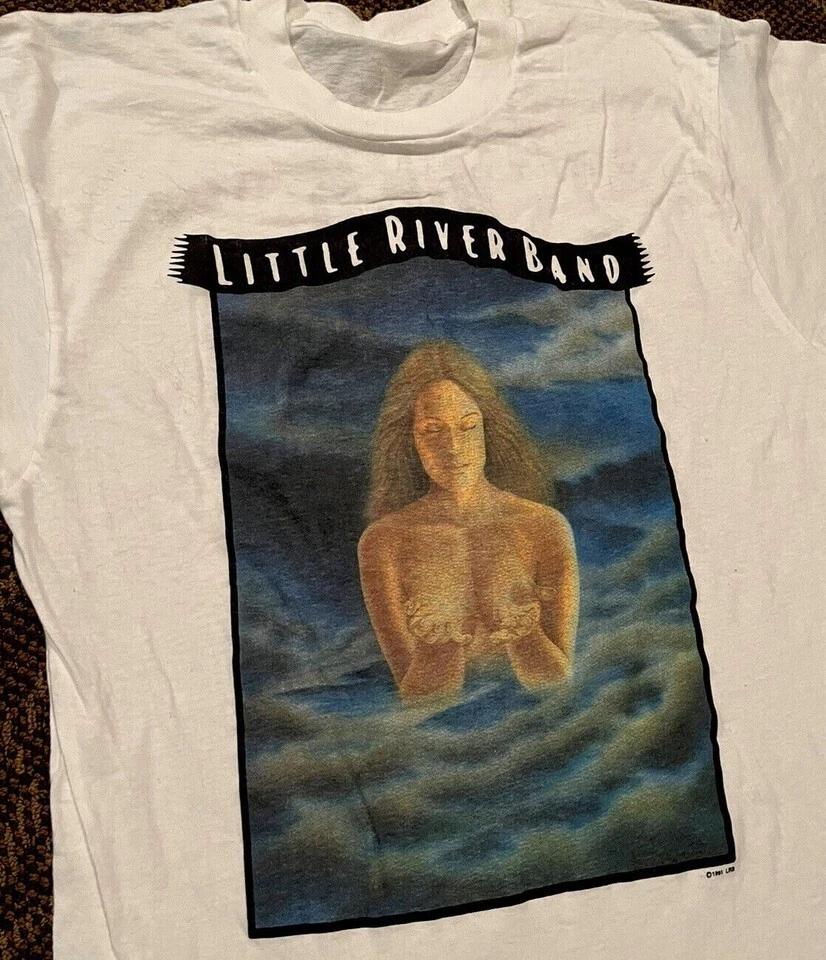 Футболка с туром LITTLE RIVER BAND 1991 Белая Классическая Унисекс Размеры S-5XL UU184