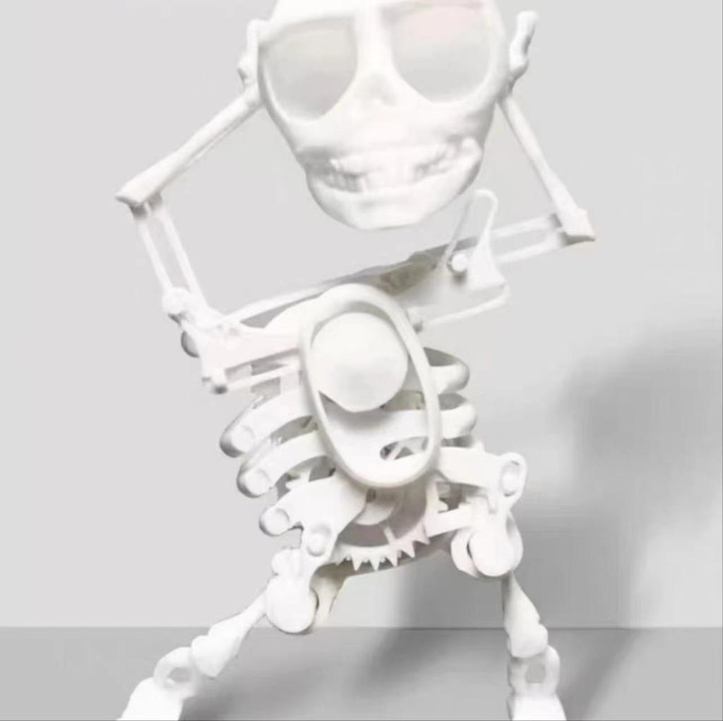 Новинка Забавный Человек-Череп Танцующий Заводная Игрушка 3D Печать Танцующие Веселые Маленькие Игрушки Череп Настольные Украшения