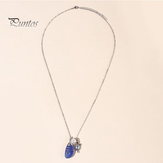 Ожерелье с подвеской, регулируемое, износостойкое, декоративное с подвеской, антикоррозийное украшение на шею, устойчивое к выцветанию, пляжное ожерелье из проволочной обмотки для женщин