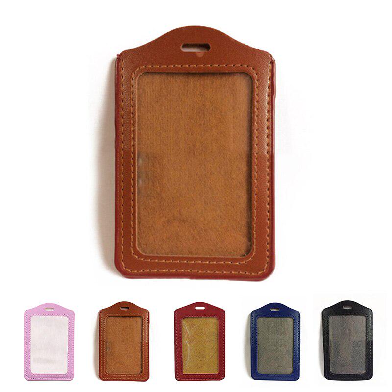 PU Card Case Holder Portable Fashion Bus Card Identity Badge Credit Card Protector