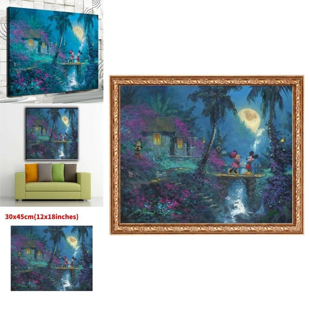 Холст Принцесса Русалка Настенное Искусство Современная Сказка Спальня Детская Комната Декоративная Картина Основной Материал