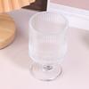 Творческий Полосатый Стеклянный Шар Высокие Ножки Стеклянные Бокалы Бокал Винтажный Питьевой Стакан Винтажный Кофе Сок Шампанское Коктейли Стакан