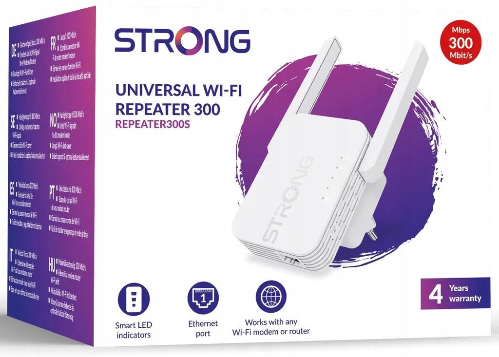 Усилитель Wi-Fi Мощный репитер 300S 300 Мбит/с / 2,4 ГГц 2 LAN-антенны